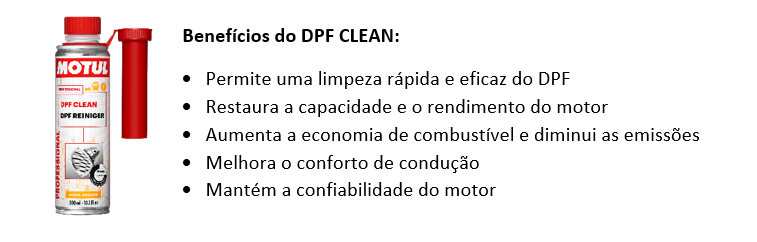 DPF Clean é um produto para limpeza do Filtro de Partículas Diesel.